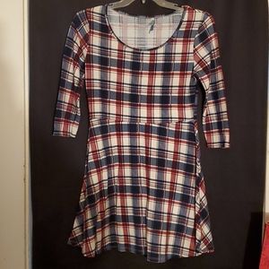 Wildflowers Plaid dress size L